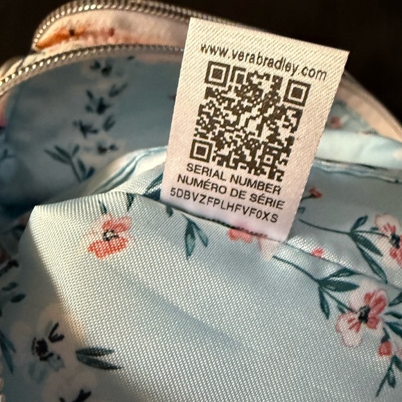 Vera Bradley Triple Compartment Crossbody Peach Blossom Bouquet Bundle NWOT - Picture 11 of 17